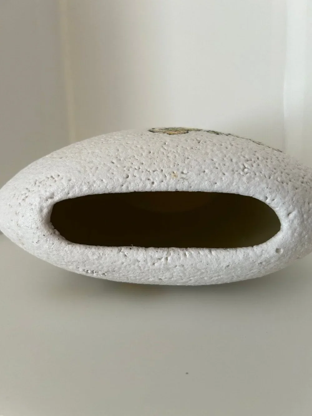 White Floral Lava Flower Vase